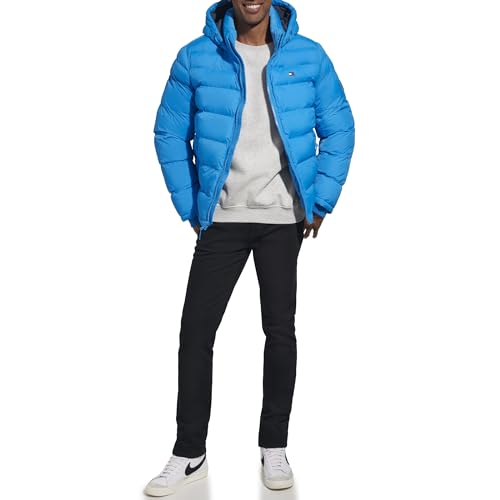 Image of Tommy Hilfiger Men's Hooded Puffer Jacket (Standard and Big & Tall)