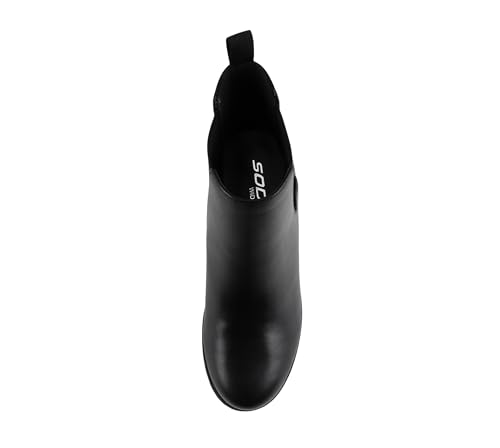 Image of Soda Top Shoes Jaber Ankle Boot W Lug Sole Elastic Gore and Chunky Heel