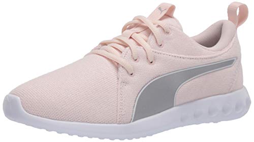 PUMA womens Carson 2 Sneaker, Rosewater-puma Silver-puma White, 8.5 US