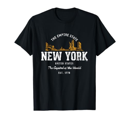 Retro Estados Unidos Nueva York Vintage Camiseta
