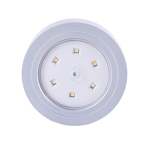 Veemoon Touch-Activated Led Cordless Battery-Operated Night Light for Cabinets and Closets Soft Warm White Yellow Glow Easy Installation with Adhesive Tape