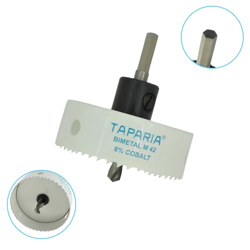 Image of Taparia Bimetal Mini Hole Saw HSM 60 - Precision Cutting Tool, High -Speed Steel Teeth for Wood, Metal & Plastic
