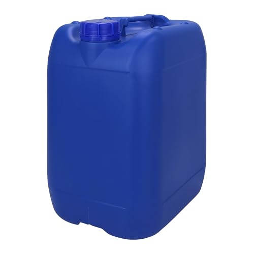 Bidón Garrafa Plástico 20 litros apilable. Azul Opaca. Apta para uso alimentario. Homologación para transporte. (1 Unidad).