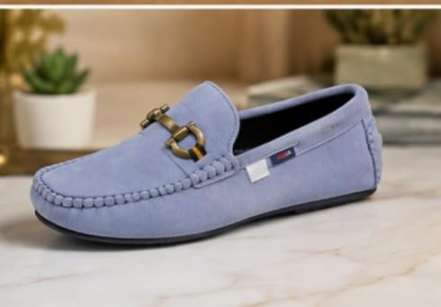 Image of BUZZBASK Men?s Synthetic Leather Loafers | Premium Soft Comfort Driving Shoes | Lightweight Casual Slip-On Moccasins for Office, Party, Anti-Skid Sole Stylish Formal Shoes