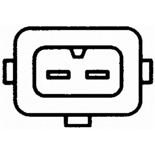 Sensor de temperatura del refrigerante de 2 polos con junta y conexión atornillada 12V 3