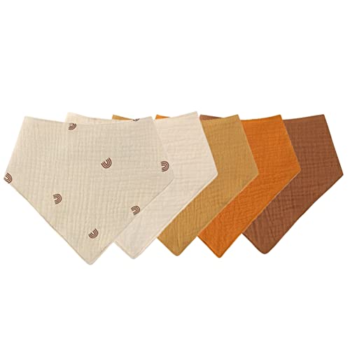 Reviews de Pañuelos para el cuello para Bebé , tabla con los diez mejores. 44 Babero triangular absorbente para bebé, 5 unidades, babero de doble capa, muselina suave absorbente, pañuelo para el cuello para bebé, muselina ajustable para bebé, niño y...