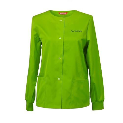 Veste d'échauffement personnalisée brodée pour femme et uniforme médicale