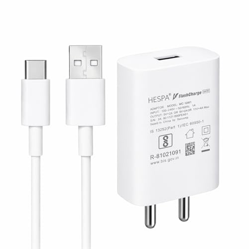 Image of 44W Flash Charge Fast Charger Adapter with Flash Type-C Cable | Rapid Charging Compatible for Vivo V Series, T Series, iQOO, Y Series | USB-A to C | Travel-Friendly, Smart Safety Protection