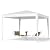 10x10 Canopy Tent Party - Sturdy Steel Frame - Thickened PE Cover - Waterproof Outdoor Patio Portable Instant Shade Gazebo for Outdoor Wedding Parties Camping - White