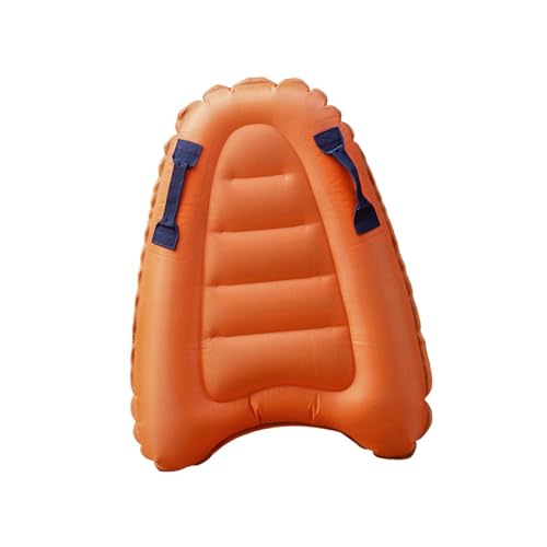 Fancyes Inflatable Surfboard Surfing Body Board for Kids Float Surfboard Inflatable Pool Raft Inflatable Water Float for Beach Party, Orange
