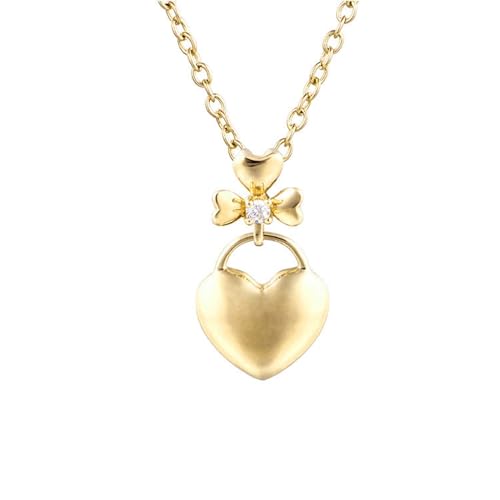 Collier d'or 9K pour femmes qui ne ternit pas avec pendentif diamant durable
