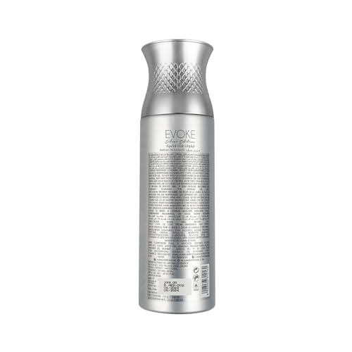 Image of Ajmal Silver Edition Him Body Deodorant Parfum for Men |Spicy Floral Long Lasting Body Perfume DEO 200 Ml