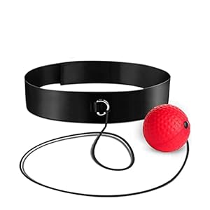 Global-Daily Boxing Training Ball with Adjustable Headband, Reaction Ball for Training, Speed, Boxing Training, Mixed Martial Arts, Fitness, Reaction Training