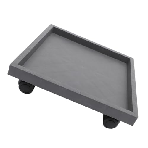 Happyyami 厚手樹脂製耐久プランター鉢受け皿 キャスター付き移動便利な植木鉢台 多用途屋内外用植物置台 園芸用花鉢スタンド 超安定構造で