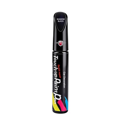 Image of Shadow Securitronics Car Scratch Remover Touch Up Paint Pen | 2 in 1 Automotive Repair Pen for Minor & Deep Scratches | Glossy Finish Car Paint Scratch Repair Tool for Car & Bike | Black | 12 ml | 1X
