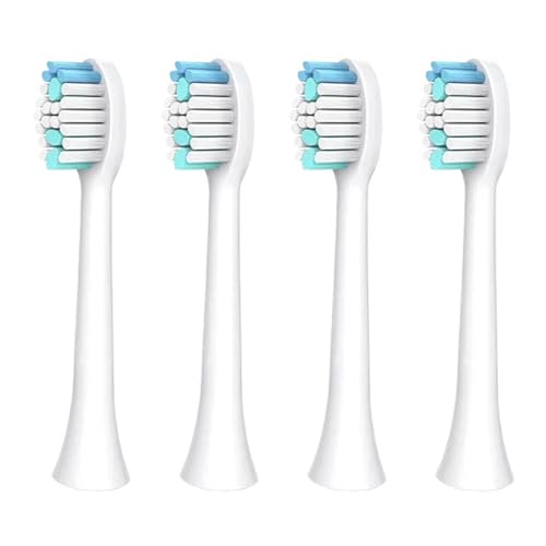 Testine for spazzolino elettrico, compatibilità for S100 S200 S600 S700 S800 S900 S710 S820 S910 Alfawise Digoo DG-YS11(WHITE 4pcs)