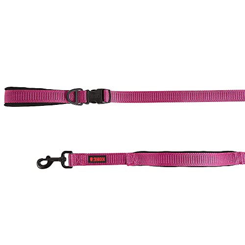 KONG Comfort Ultra Durable Traffic Padded Handle Hands Free Quick Control Leash 6' (Pink)