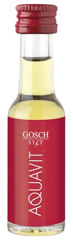 Gosch Sylt Aquavit 24 x 20 ml | Perfekt ausbalancierte Spirituose mit feiner Note von Dill - & Kümmel | Milde Rezeptur mit 38 % vol.