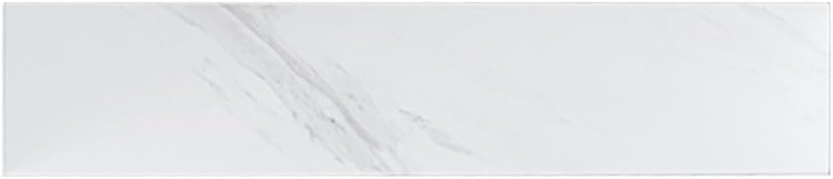 Geelife 22-Inch Bathroom Vanity Backsplash with 4" Height - White Sintered Stone