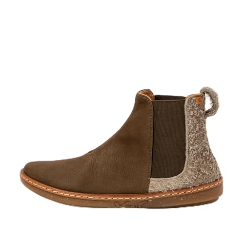 Botte Oxford Femme El Naturalista N5310 Coral Taupe 42 EU Large : chaussure lacets en cuir confortable