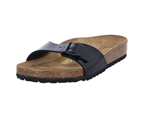 Birkenstock Damen Eva Madrid Sandale, Schwarz, 39 EU