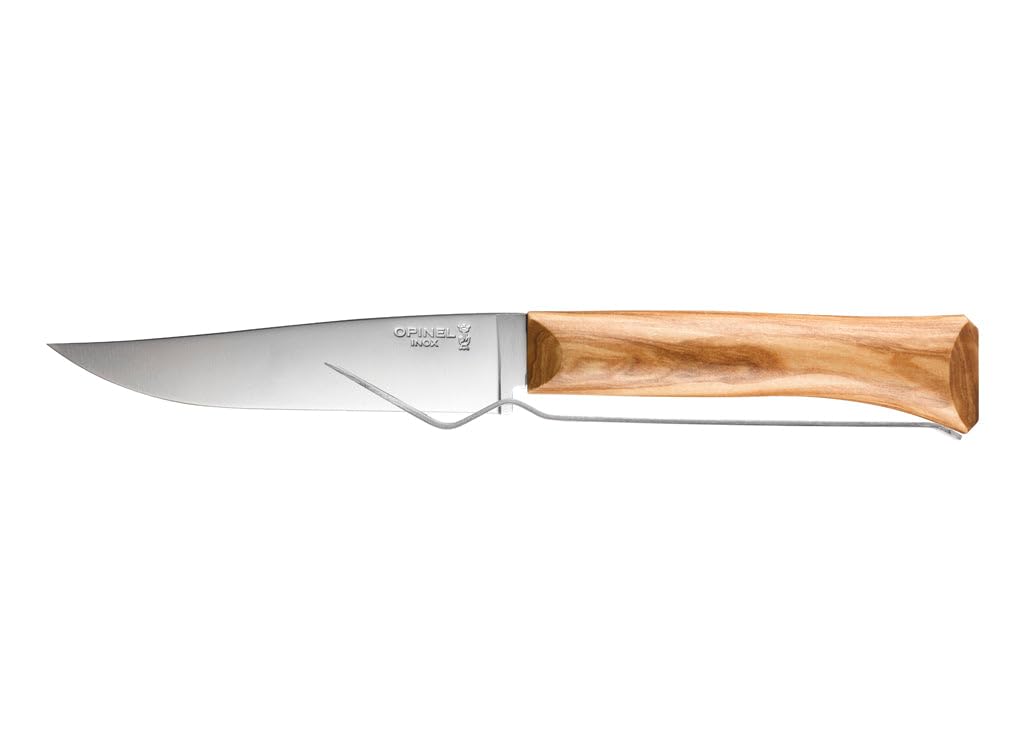 OPINEL Käsemesser und Gabel aus Olivenholz und Edelstahl, 10000544, Holz