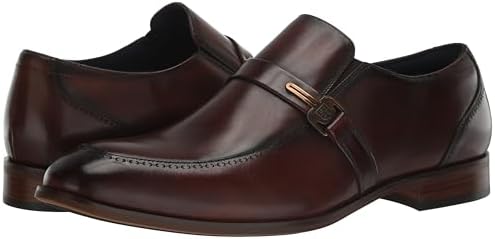 Stacy Adams Men's Buckley Moc Toe Slip On Loafer, Brown, 11 | Image 6
