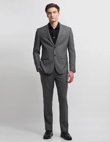 Image of Arrow Men's Body Tailored fit Heathered Suit