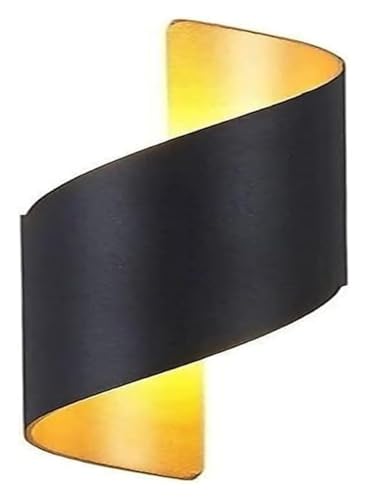 Lámpara de Pared de Metal en Espiral con iluminación Vertical y descendente, Mini Farol LED de Hierro, Apliques de lámparas, Color Neutro, cálido.
