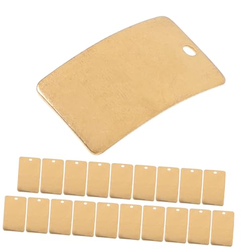 FUNOMOCYA 25pcs Copper Sheet Material Brass Plates Golden