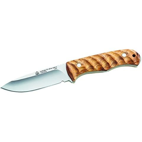 Puma IP Gürtelmesser, Olivenholz-Griffschalen Messer Cover