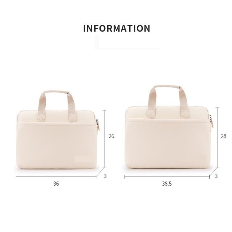 borsa a tracolla Custodia per laptop 13-15.6 pollici Manica Resistente all'acqua Slim Carry Travel Computer Bag Compatibile Fodera in pile valigetta