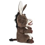 TOYANDONA Weiche Interaktive Esel Handpuppe Aus Plüsch Kuscheliges Tier-Spielzeug Für Rollenspiele Und Erzählstunden Verbessert Kommunikation Und Eignet Sich Für Junge Mädchen Und Elternspie