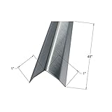 304 Brushed Stainless Steel Corner Guards, Protective Angles, 48' Long (1 x 1, 20ga, with Hug Edges,...