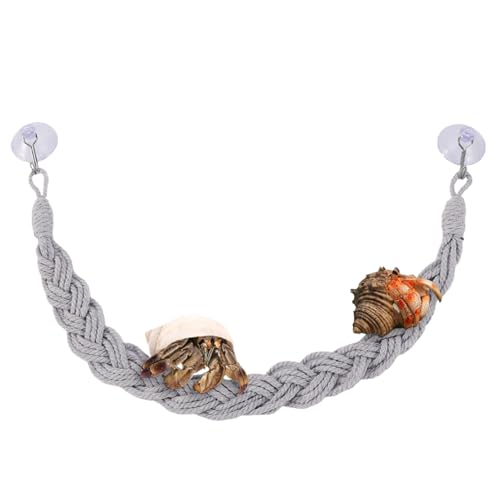 Reptilienseil für Terrarien- Jute Klettern mit Einsiedlerkrebs, Eidechsen, Geckos und Einsiedlern, Spielzeug, Anreicherung des Tanks, Übung, Dekoration