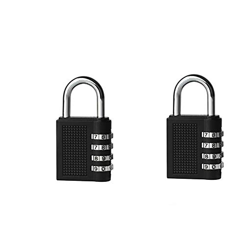 Preamer Lot de 2 cadenas à combinaison à 4 chiffres pour valise Cover