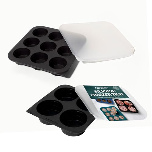 Set de 2 Moldes de Silicona para Congelador con Tapa miniatura 1