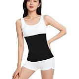 [Luckmast] 腹巻き 腹巻 はらまき 温活 愛情腹巻妊婦 腸活 あったか 秋 冬 レディース 妊活 温活 暖かい 防寒保温 お腹温め 冷え対策 伸縮性がいい下着 薄い ナイトウェア男女兼用 フリーサイズ（ブラック）