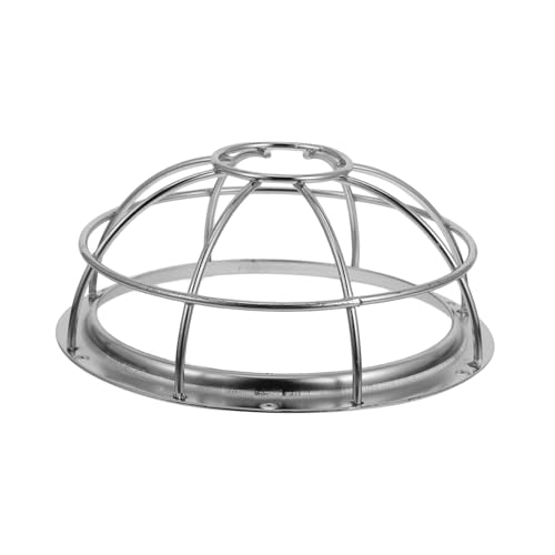 DEARMAMY Protector Pantalla Lámpara Antiexplosión de Malla de Hierro para Bombillas Cubierta Metálica Resistente y Anticolisión Guardián Duradero para Iluminación de Techo