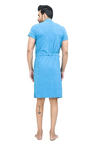 Image of Terry Bathrobe For Men Fit Upto 42 inches Ferozi