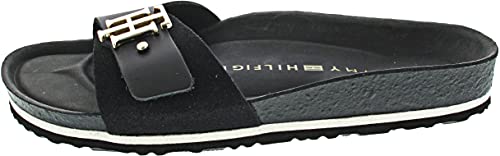 Tommy Hilfiger Damen Pantoletten Sandalen Moldes Footbed Sandale...