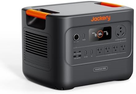 Jackery HomePower 3000 Portable Power Station, 3600W (Surge 7200W...