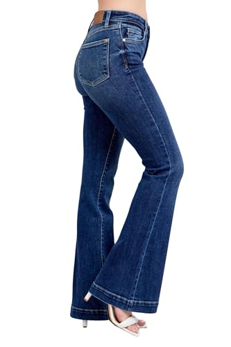Judy Blue Women's High-Rise Trouser Flare Jeans2