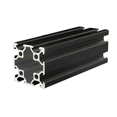 Cadre d'extrusion en aluminium noir 4040 de 750 mm avec finition anodisée premium pour CNC