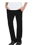 Elastikbund mit Kordelzug Trigema Herren 654092 Jogginganzug, Schwarz (Schwarz 008), L EU