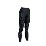 CW-X Pro Tights, Black/Purple, Small