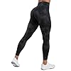 CRZ YOGA Secretsculpt Womens Butterlift Scrunch Butt Workout Leggings 25" - No Front Seam High Waisted Yoga Pants Booty Black Tie Dye Flowers Small