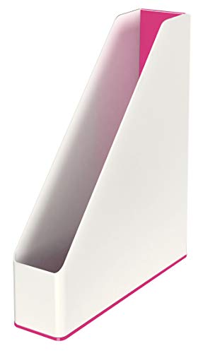 Leitz Porte-Revues, A4, Blanc/Rose Métallisé, WOW Dual, 53621023