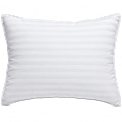 Easeliving 300TC 100% Cotton Toddler Pillow - Hypoallergenic and Machine Washable Pillow for Kids Soft Microfiber Fill Breathable Ideal Kids Bed Pillow and Travel Pillow (30x45 cm)