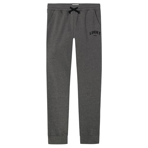 Lucky Brand Boys' Pull-on Fleece Jogger Sweatpant, Drawstring Closure